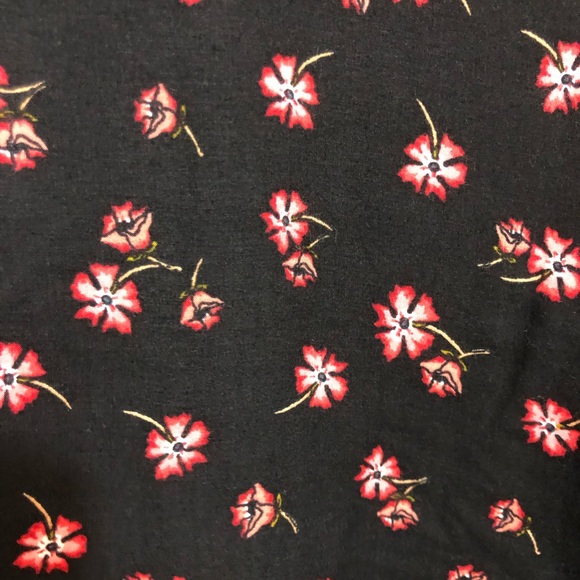 Ann Taylor Loft floral print kimono style short oversize one size flowy summer - Picture 8 of 11